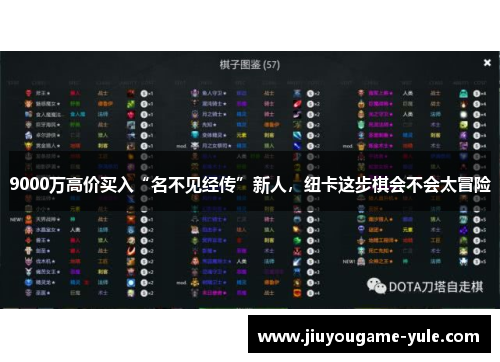 9000万高价买入“名不见经传”新人，纽卡这步棋会不会太冒险